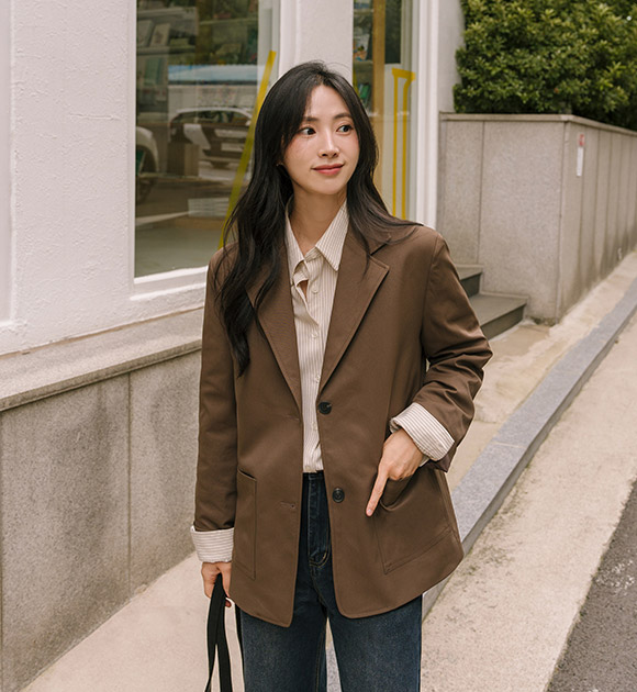 6DA31967NN_Matte Sturdy Fit Standard Jacket