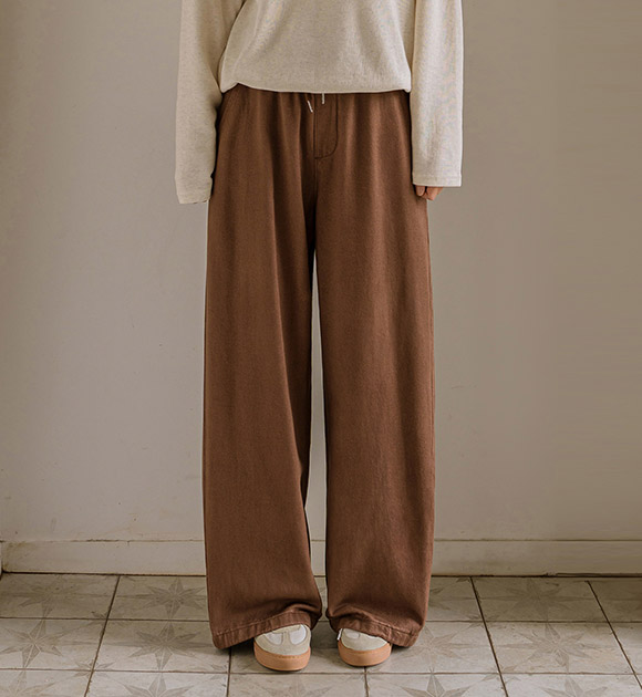 5DA31938JJ_Side Pintuck Wide Banding Pants (Short/Long)