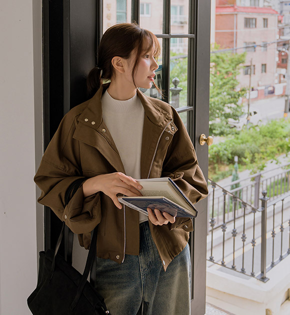 5DA31945JJ_Rodin Drawstring Cotton Utility Jacket
