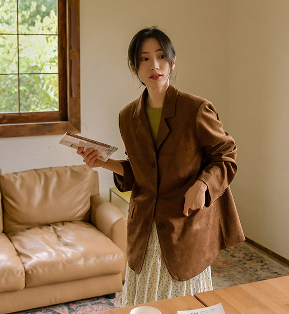 5DA31989JJ_Notting Hill Suede Half Jacket