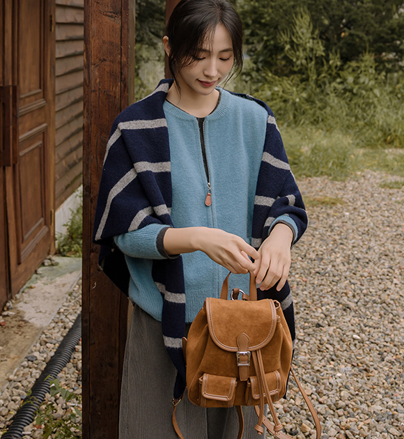5DD00351HR_Rudy Suede Pocket Mini Backpack