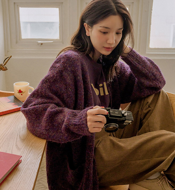 4DA30488JJ_Loose Fit gradation Cardigan