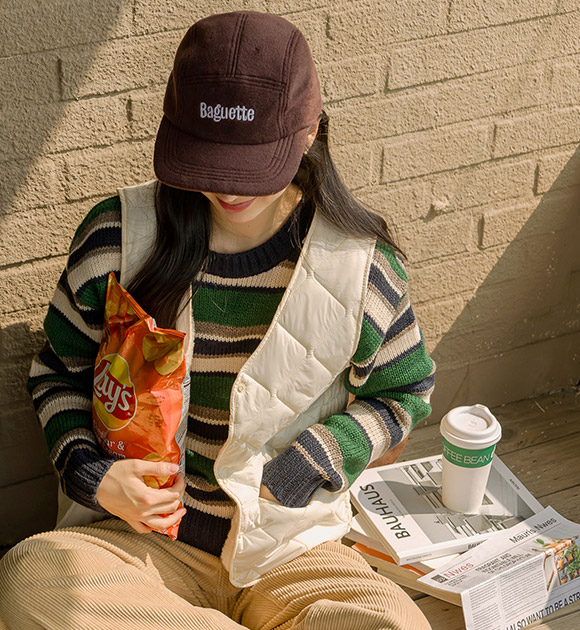 5DD00355CW_Baguette Fleece Camp Cap