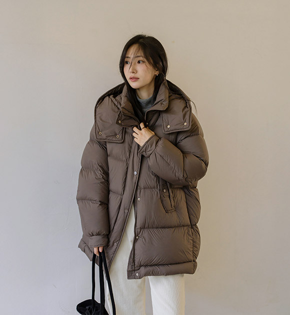 5OA0914HN_[JUST BETTER] City Ultra Air Down Half Padded Jacket