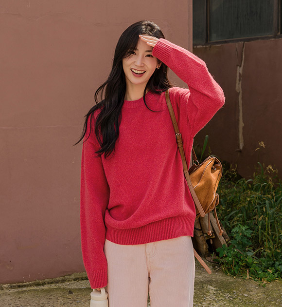 5DA32047JJ_Pretty Color Daily Basic Wool Knitwear