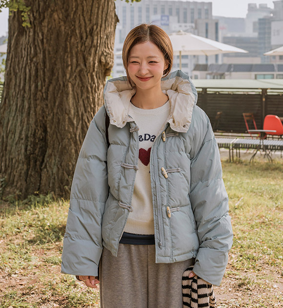 6DA32157JJ_Sander Color-Block Tteokbokki Padded Jacket