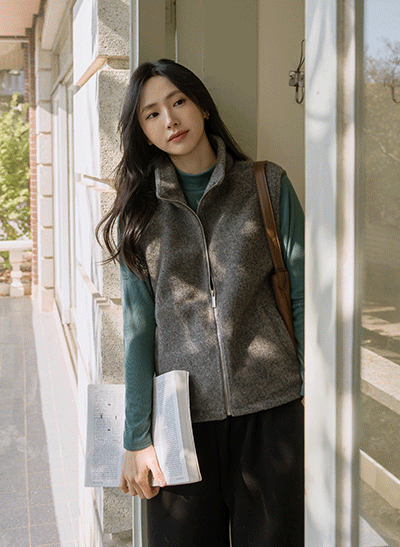 6DA32177NN_Roidy Fleece Zip-Up Vest