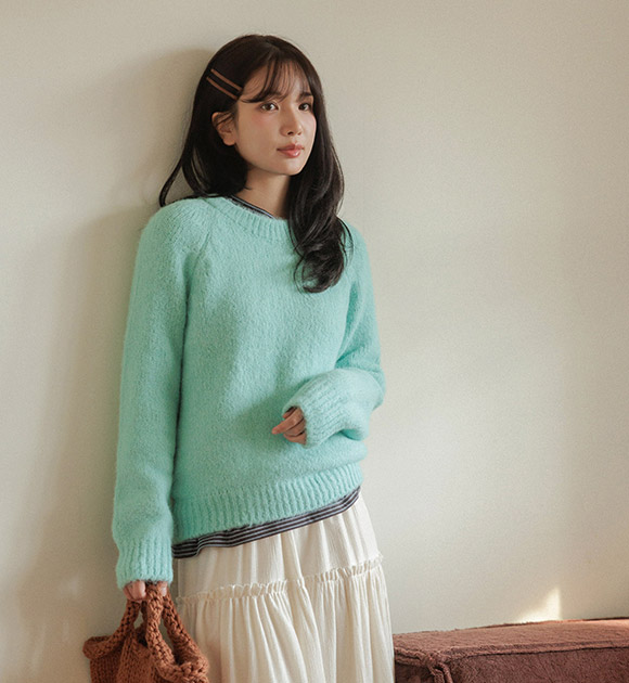 5DA32188CW_Thick Wool Basic Long-sleeved Knitwear