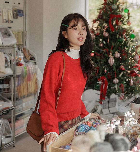 5DA32194CW_Color Mood Simple Raglan Wool Knitwear