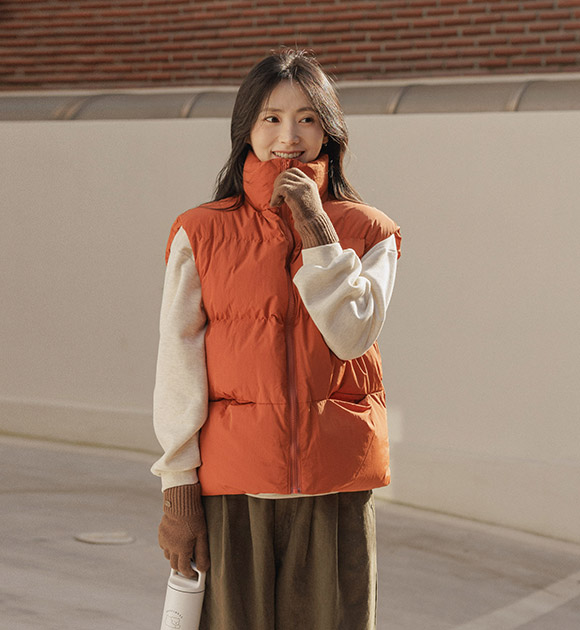 5DA32238NN_Lisbon High Neck Wellon Padded Vest