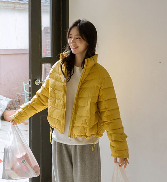 6DA32261NN_Blush Light Color Padded Jacket