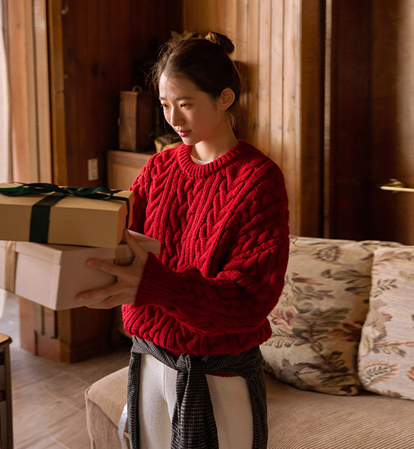 5DA32283CW_Cozy Chunky Cable Knit Oversized Knitwear