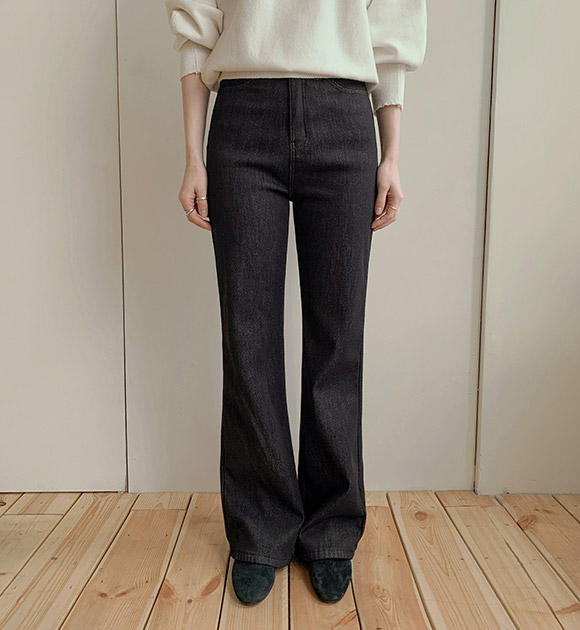 4DA32299CW_Non-Fade Slim Fleece-Lined Bootcut Pants