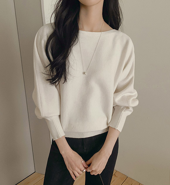 4DA32298CW_Volume Fit Boat Neck Knitwear