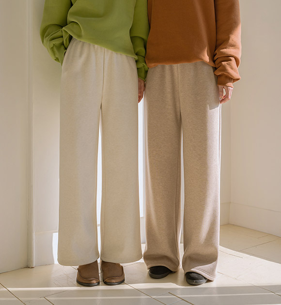 6OA0920NN_[JUST BETTER] Cozy Touch Knit-Touch Banding Pants (Short/Long)