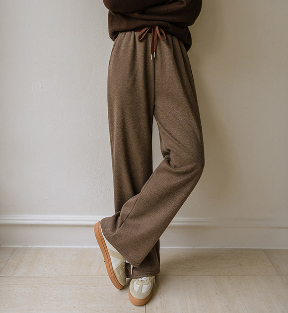 5DA32060JJ_Comfort Spandex Herringbone Brushed Banding Slacks