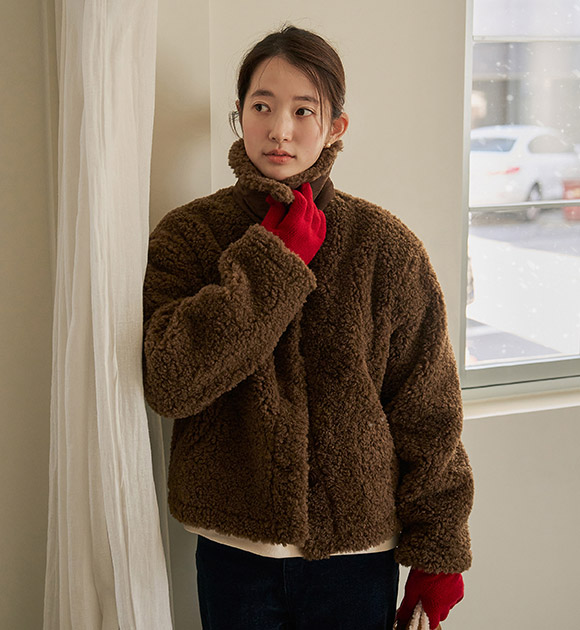 5DA32368JJ_About Collar Fleece-brushed Jacket