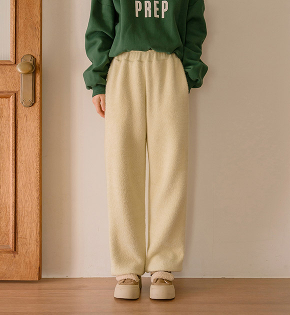 6DA32386CW_Hairy Thick Jogger Pants