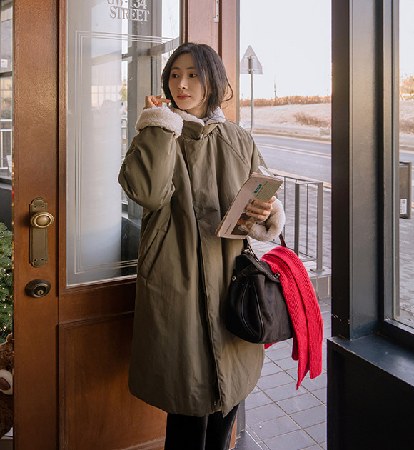 6DA32424NN_Warm Loose-fit Field Jacket