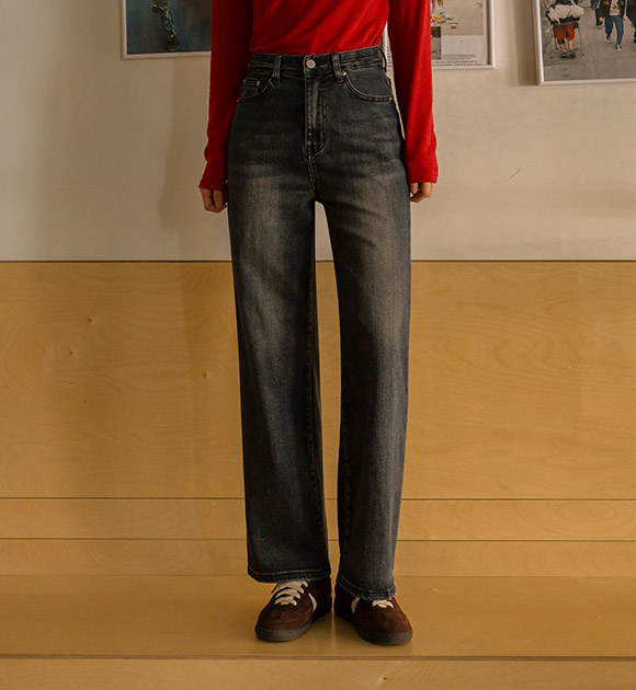 5DA30732LJ_Heatwarm Brushed Vintage Washing Denim (Short/Basic/Long)