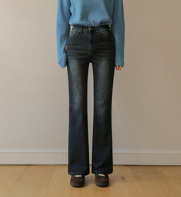 6DA30818LJ_Heat Warm Stylish Bootcut Jeans (Short/Basic/Long)