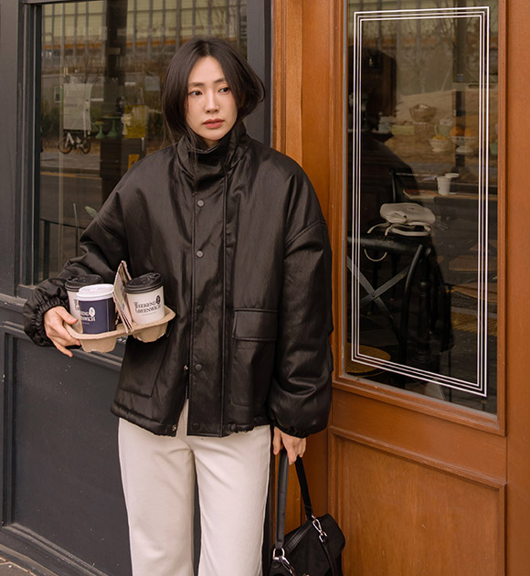 6DA32432CW_Ravin Fleece-lined Leather Jacket