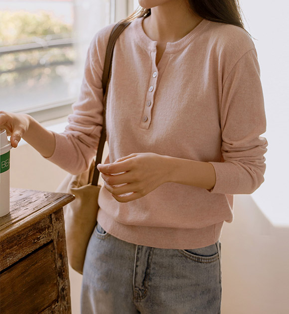 5DA30987NN_Roden Wool Cashmere Semi-Open Knitwear