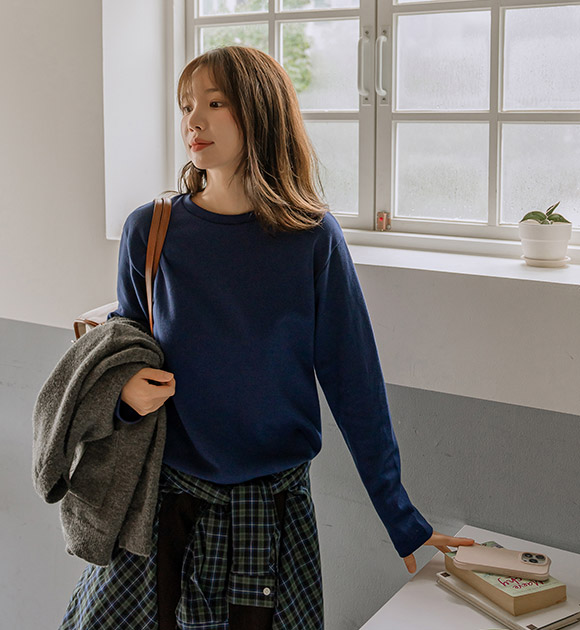 [JUST BETTER] Balanced Fit Long-Sleeved T-shirt 4 Seasons/Fleece Available