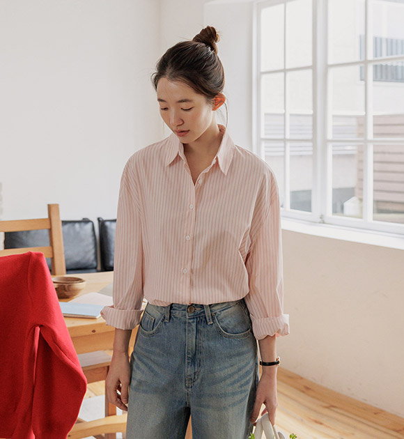 Sugar Stripe Boxy Shirt