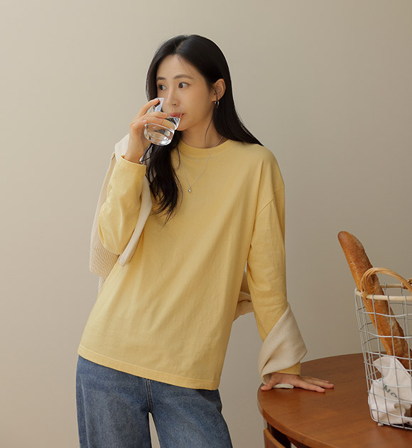 Life Sturdy Sewing Basic Long-sleeved T-shirt (3 Sizes)