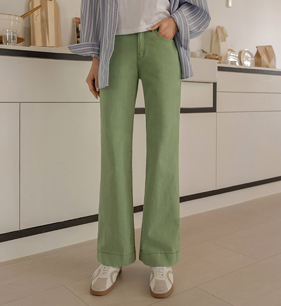 Stretchy Good Cotton Spandex Bootcut Pants