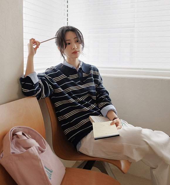 Classica Symbol Collar Knitwear