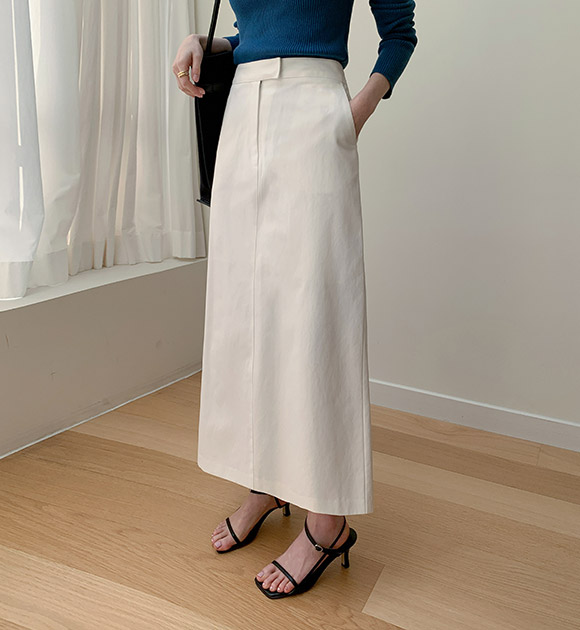 H-line Comfortable-fit Long Skirt
