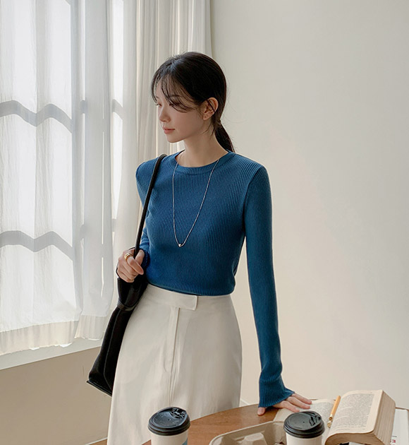 Billy Ribbed Round Knitwear