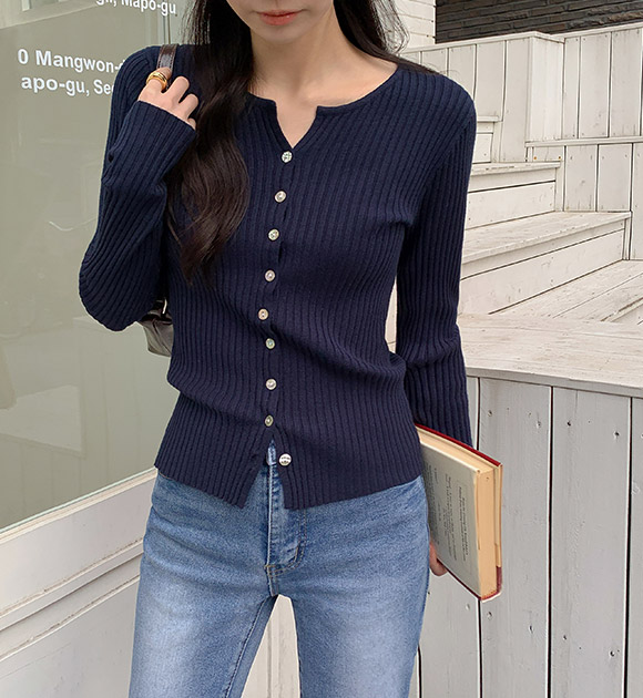 Viscose Soft Mother-of-Pearl Cardigan