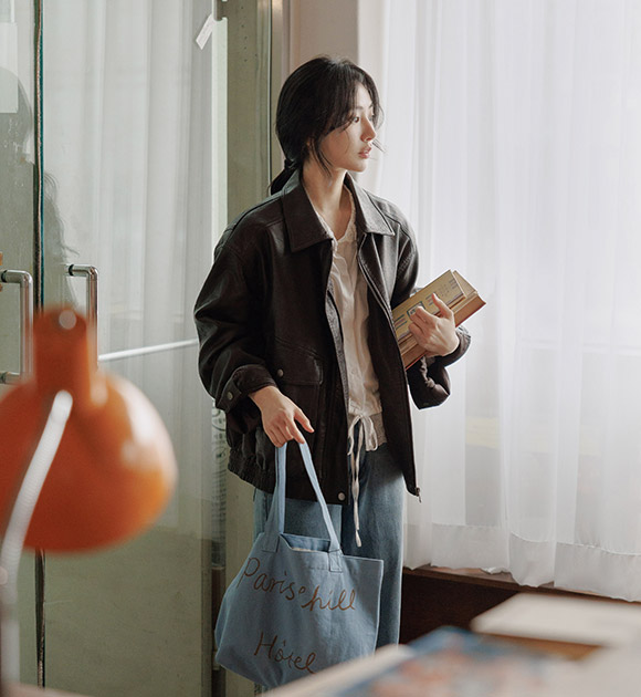 Lows Structured Blouson Leather Jacket