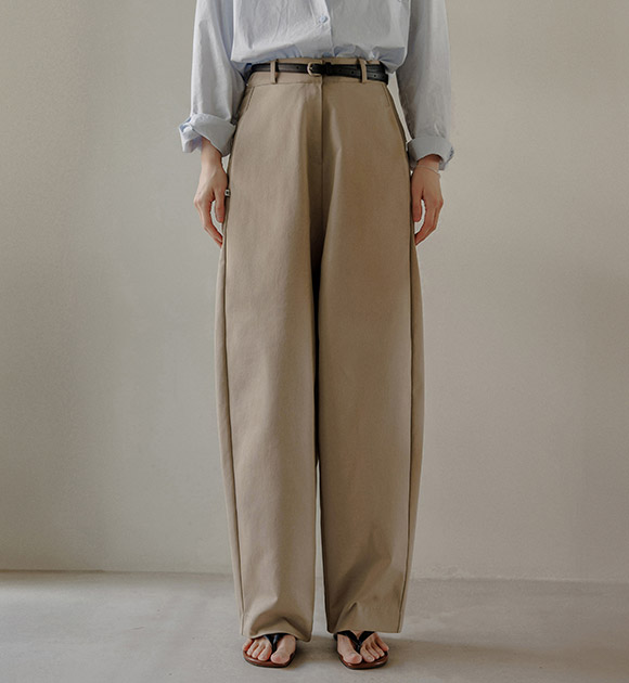 [JUST BETTER] Signature Baggy In-banding Pants (Short/Long)