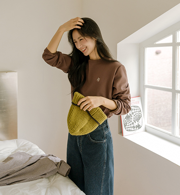 (Dryer safe🙆🏻‍♀️) [JUST BETTER] clean wearable premium long-sleeved T-shirt