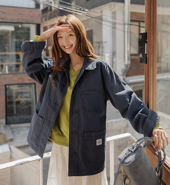 Vintage Cation Pocket Label Work Jacket