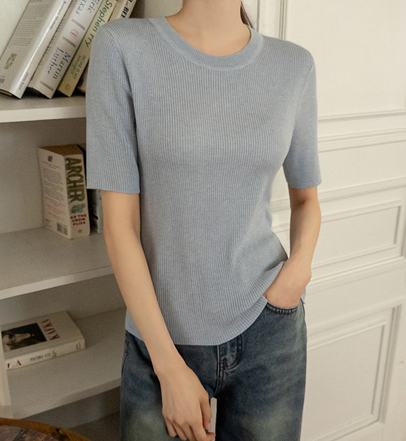 Comfortable Daily Short-sleeved Knitwear