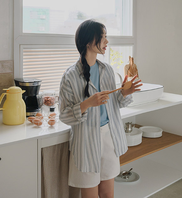 Bella Stripe Loose-fit Shirt