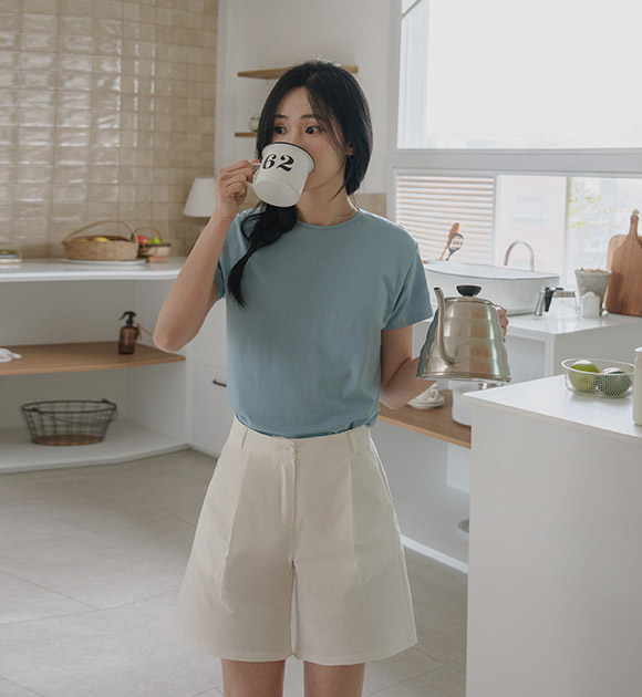 Basic Modal Short-sleeved T-shirt