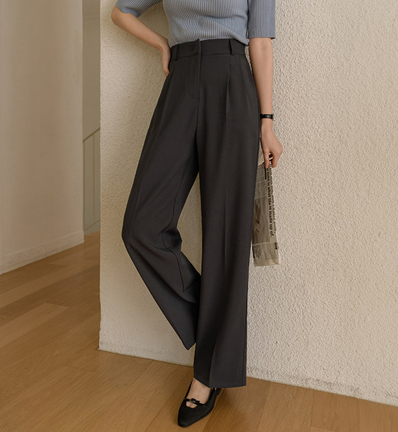 [The Ultimate Office Essential✨] Office Pintuck Wide Slacks (Short/Basic/Long)