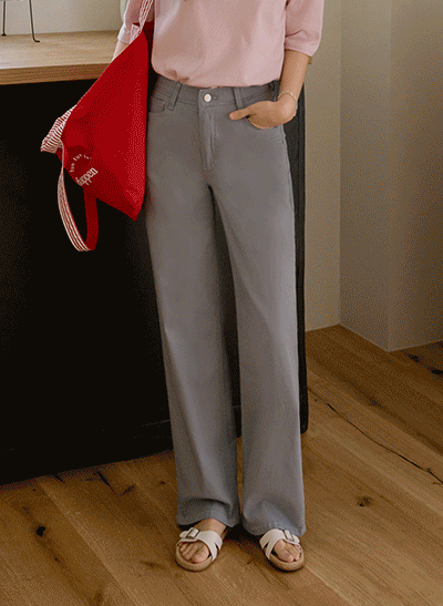 DA31895_Simple Wide Hidden Banding Spandex Pants