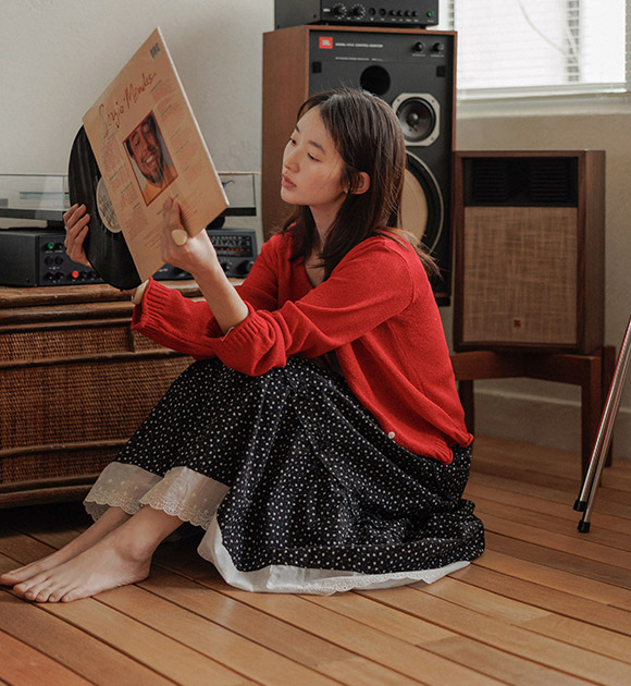 Lace Floral Tiered Skirt