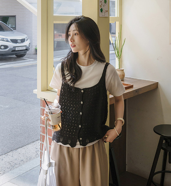 Ready Open-knit Vest