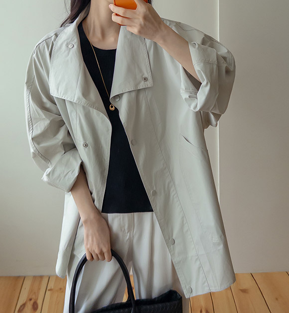 Louve Lightweight Half Trench Jacket