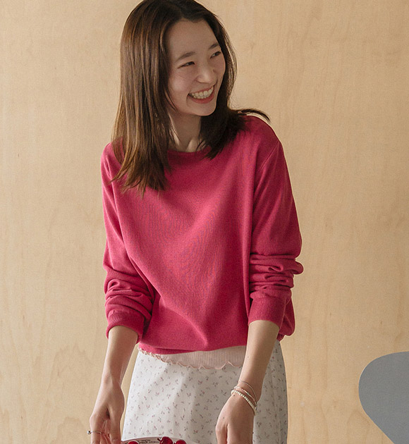 Maris Supima Cotton Round Knitwear