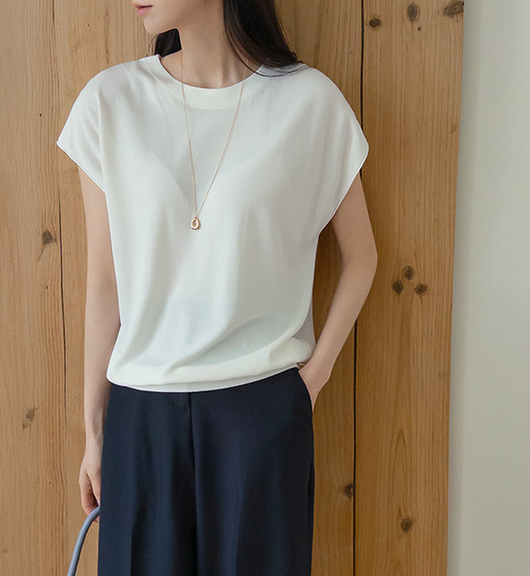 Mila Stretchy Tension Cap-sleeve Knitwear