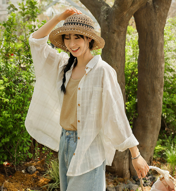 [💕Best-Selling Item/Relaunch][JUST BETTER] HIDE Loose Fit Linen Shirt